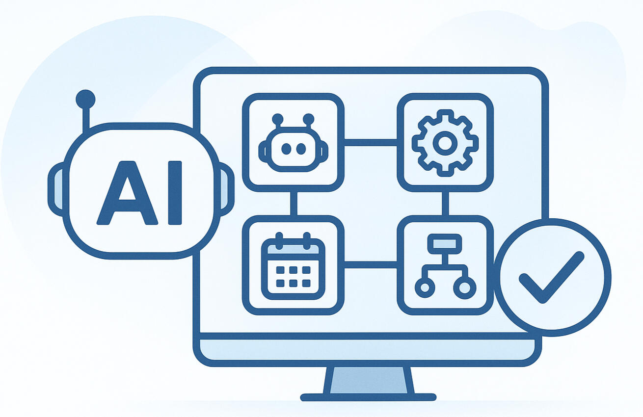 “Visual diagram showing automated lead nurturing, smart scheduling, and CRM integration for real estate agents.”